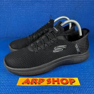 🔴 SKECHERS WORK SQUAD CHAOS SR-STIVING Women`s Size 8.5 Black Shoes 108144